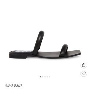 Steve Madden Pedra Black Sandals